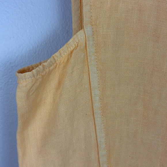 Indi & Cold Linen Beach Sleeveless Button Back Midi Dress XL Mandarina Coastal - Picture 10 of 16